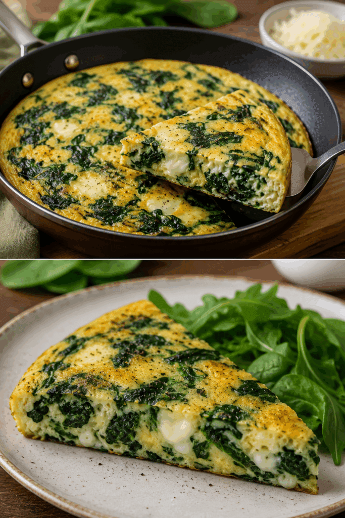 La mia frittata keto con spinaci e formaggio, la cena veloce e saziante che preparo in appena 20 minuti!