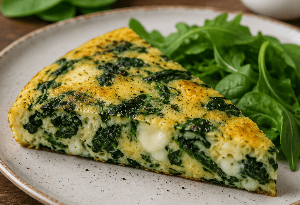 Frittata keto di spinaci e ricotta
