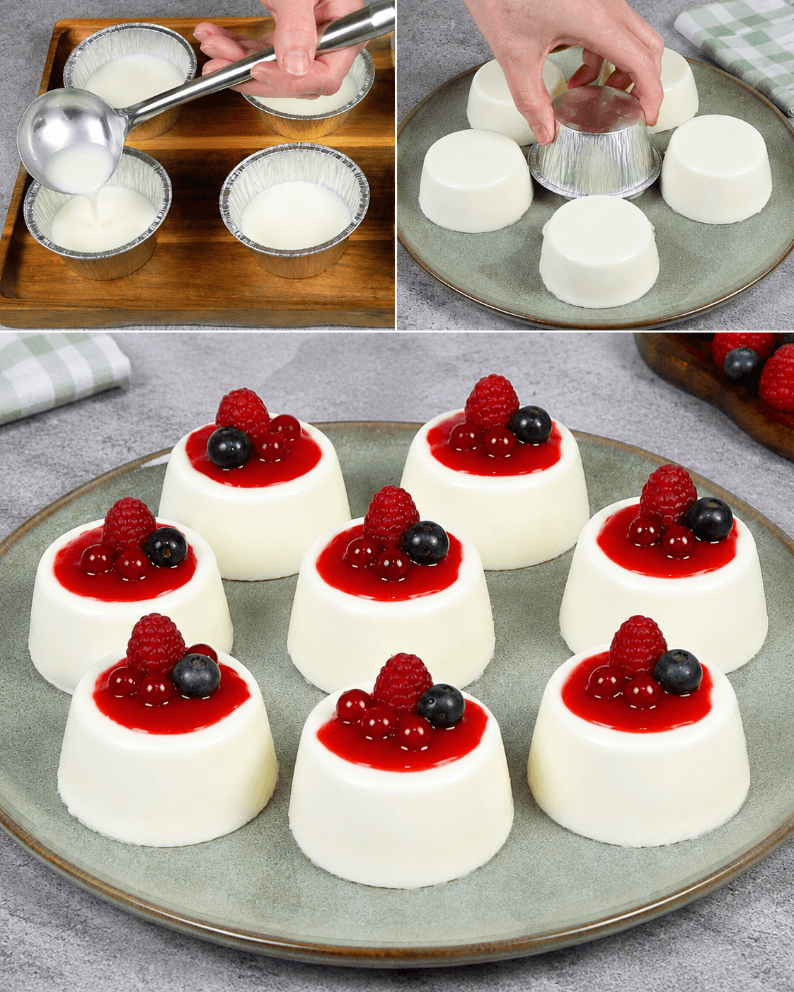 Budino light ai frutti di bosco