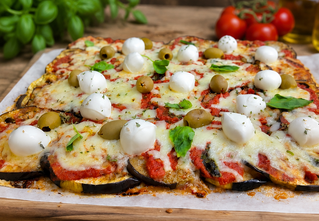 Pizza di melanzane