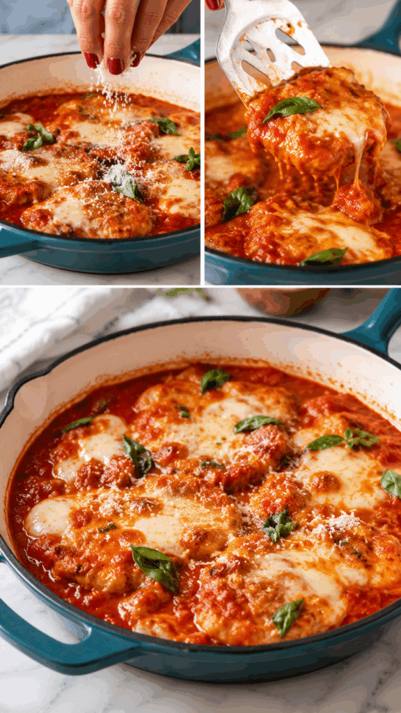 Le ho messe in padella con il pomodoro e poi coperte di mozzarella: sono venute delle scaloppine così buone che sembrano da trattoria!