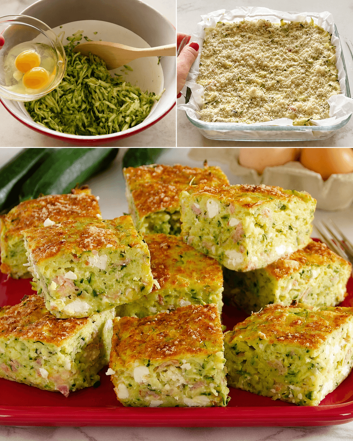 Quadrotti di zucchine
