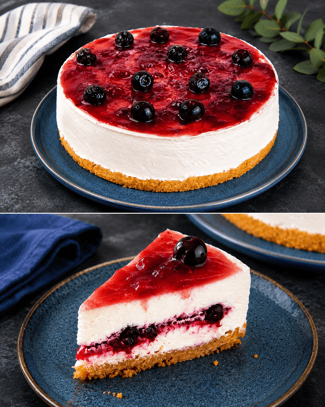 Torta fredda all'amarena