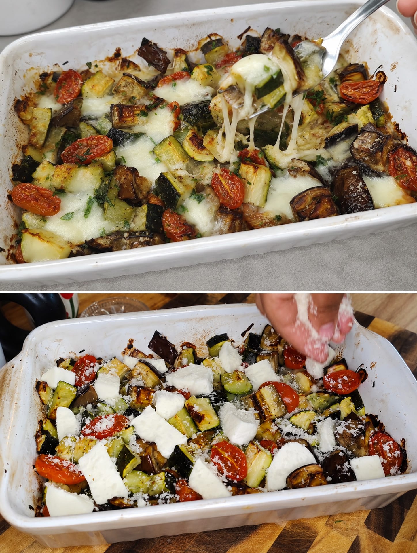 Melanzane e zucchine al forno