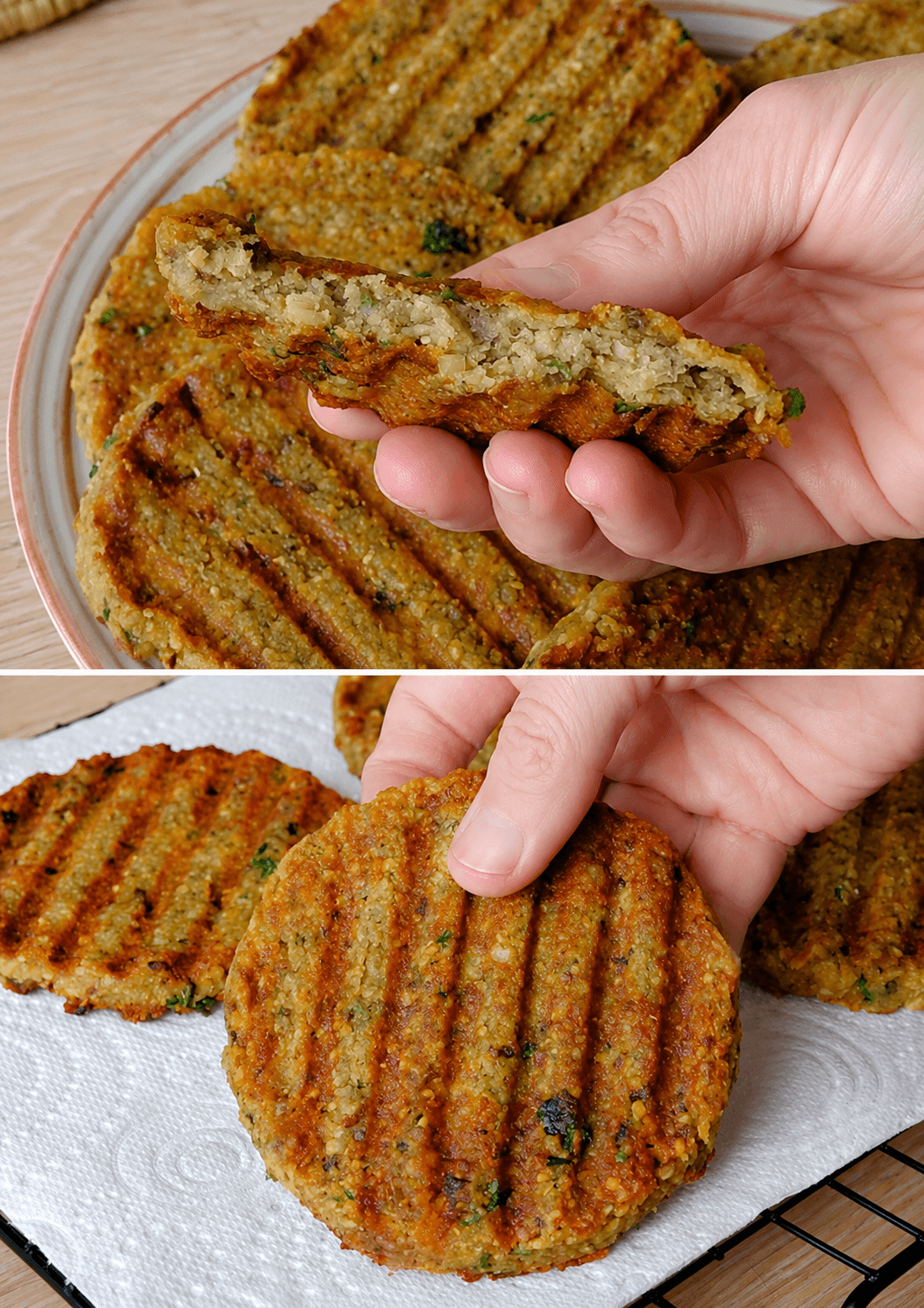 Burger di ceci e lenticchie