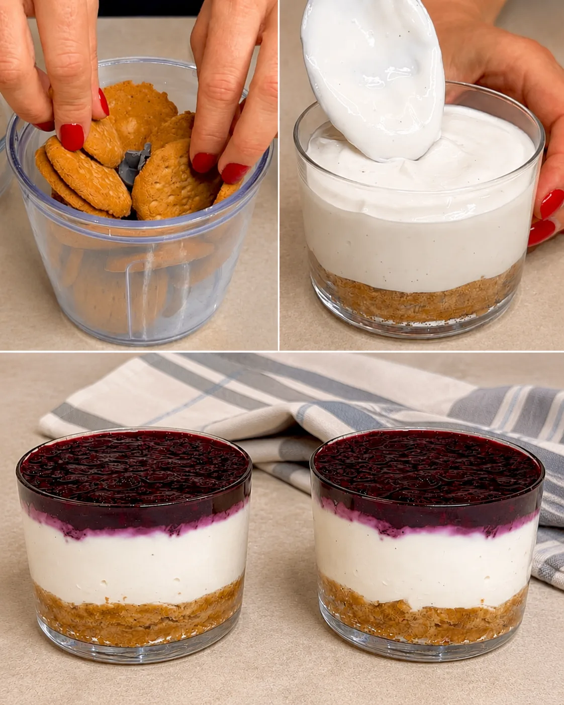 Cheesecake allo yogurt e frutti di bosco