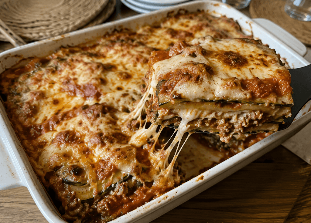 Lasagne keto di zucchine