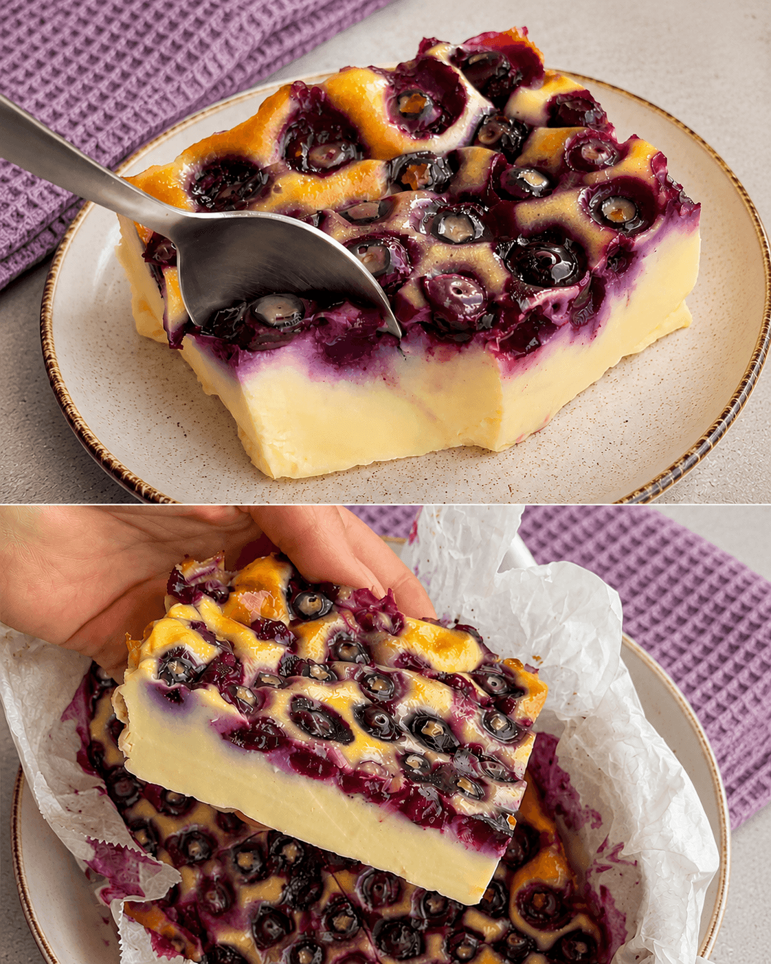 Torta yogurt e mirtilli