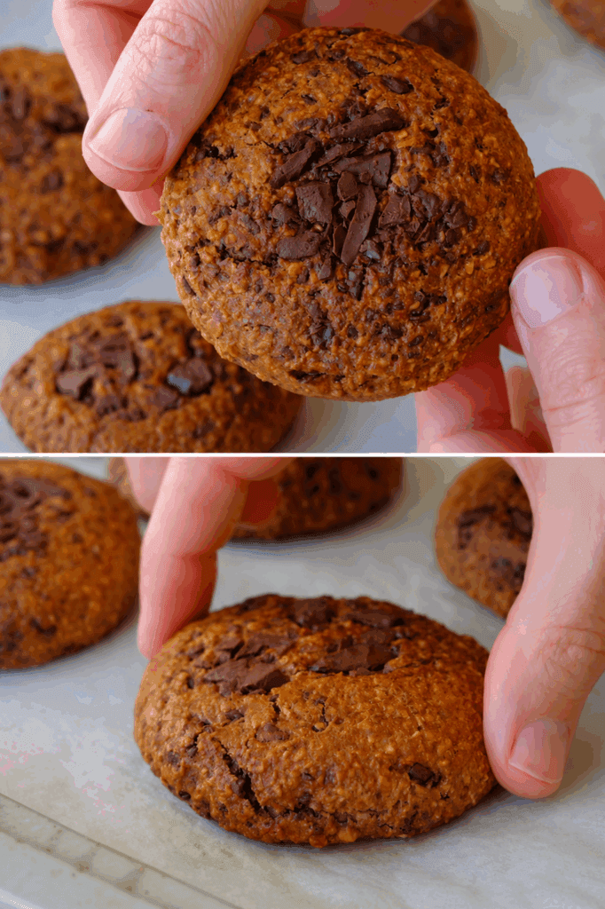 Ho frullato i fiocchi d’avena e li ho mescolati con caffè e cioccolato: li tengo spesso pronti per la colazione o il dopo palestra