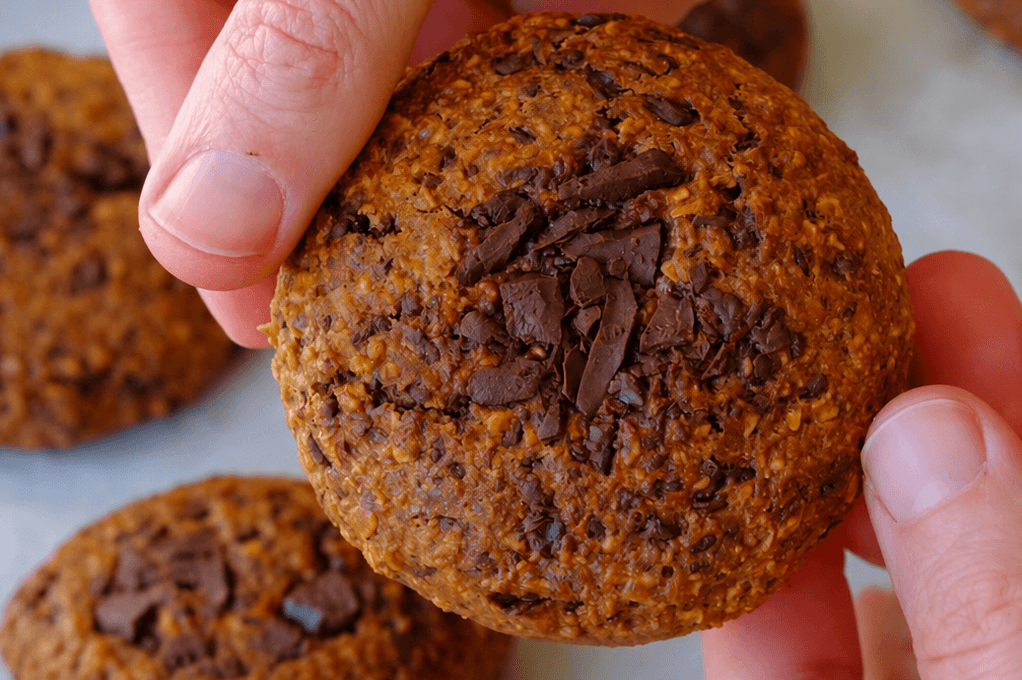 Biscotti di avena, cioccolato e caffè