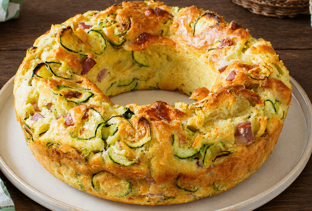 Ciambella di zucchine salata