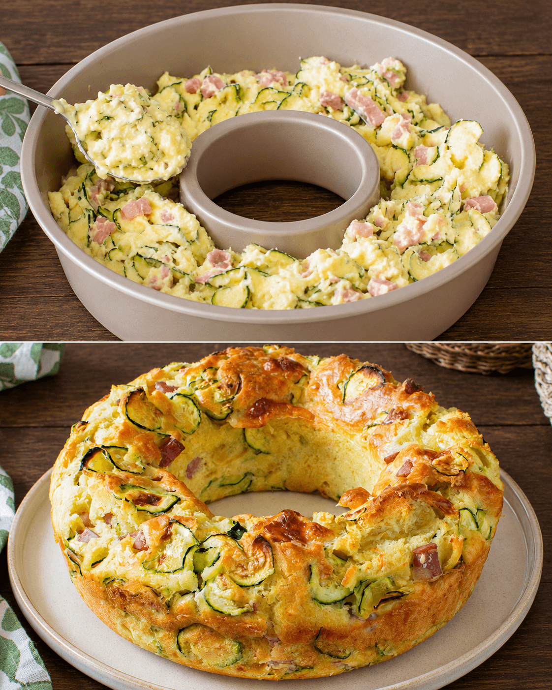 Ciambella di zucchine salata