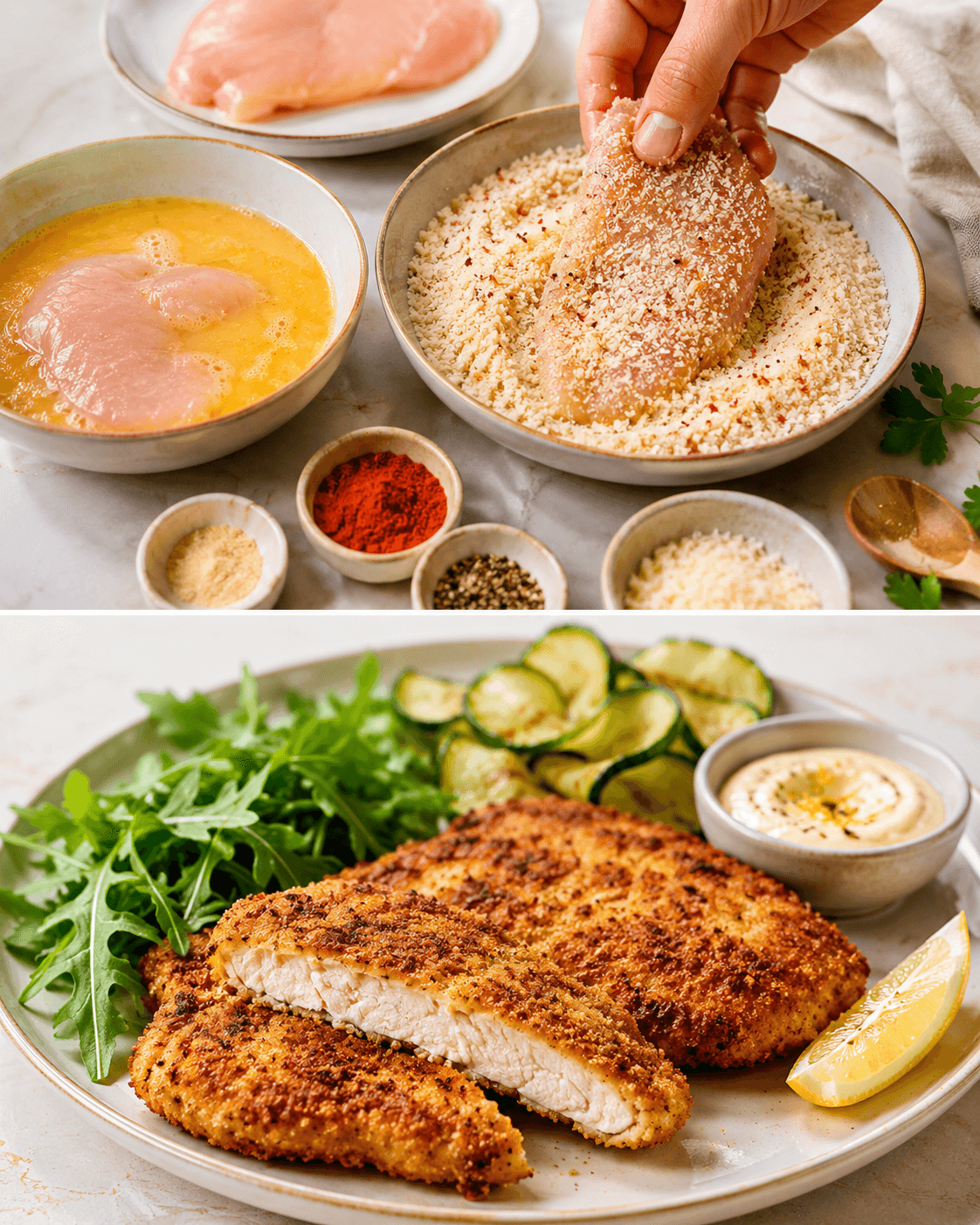 Cotoletta keto di pollo