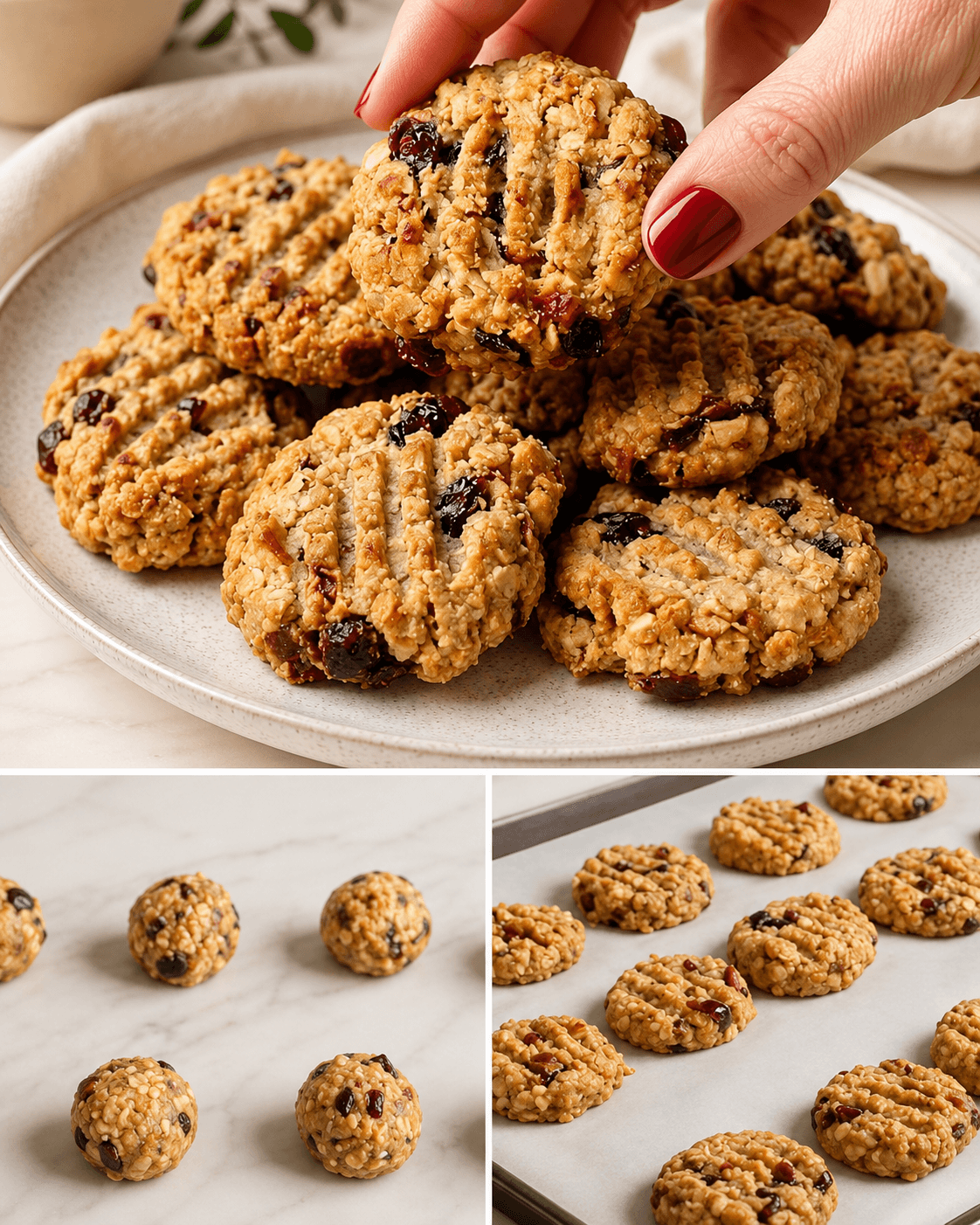 Biscotti all'avena e frutti