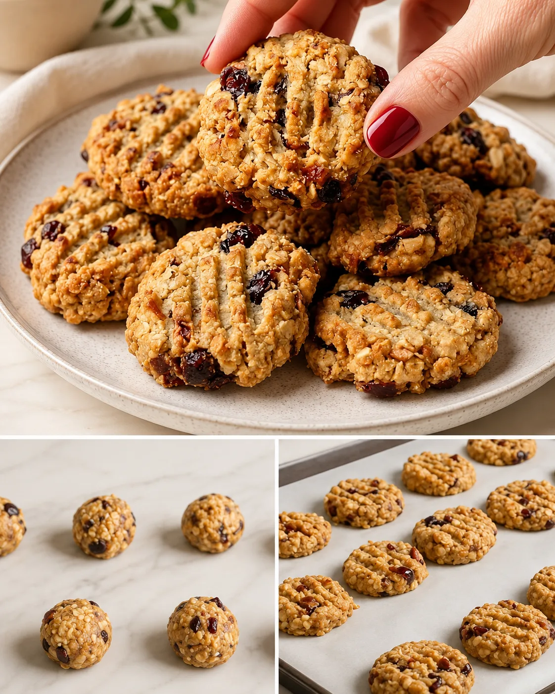Biscotti all'avena e frutti