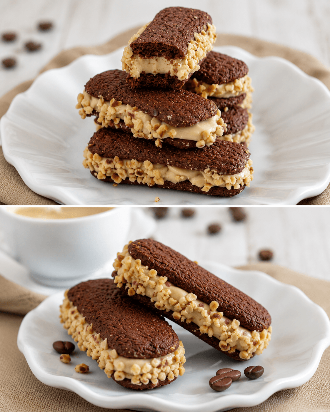 Pavesini con crema al caffè