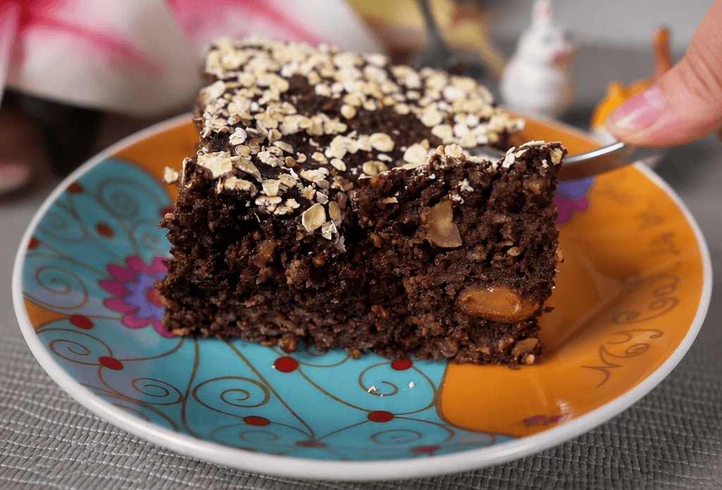Torta di avena e cacao
