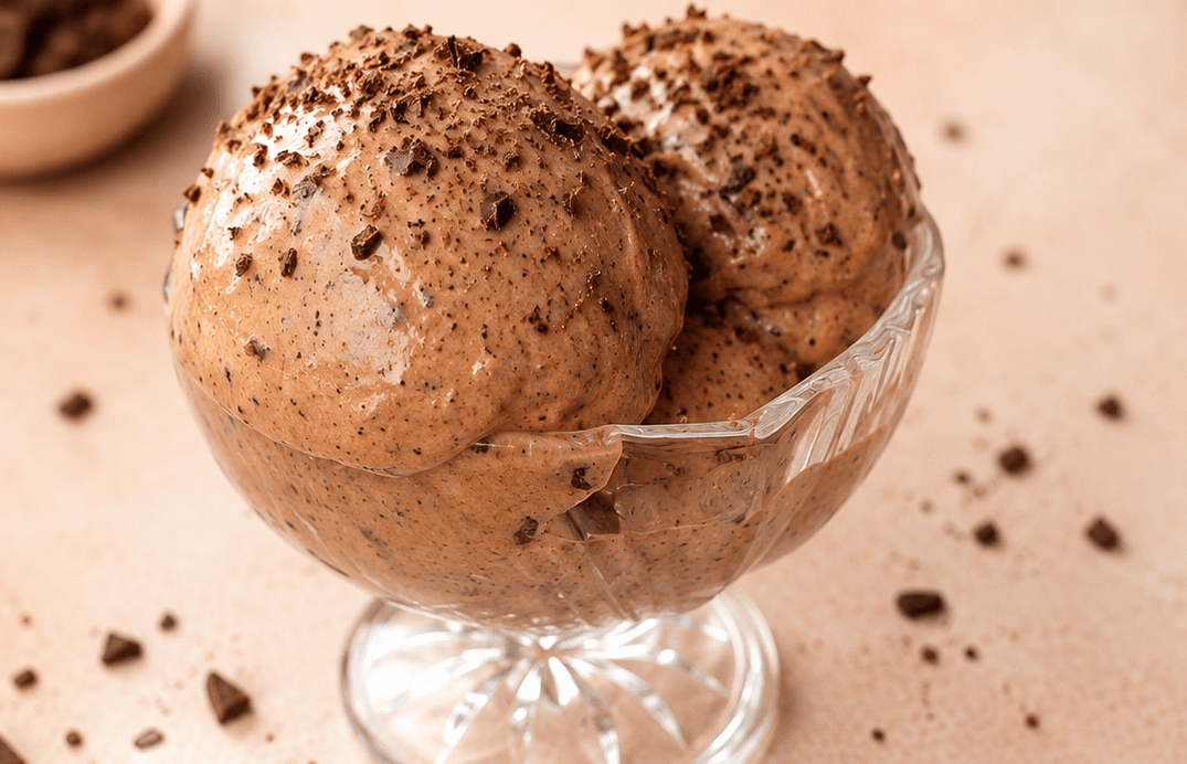 Gelato nocciole e cioccolato