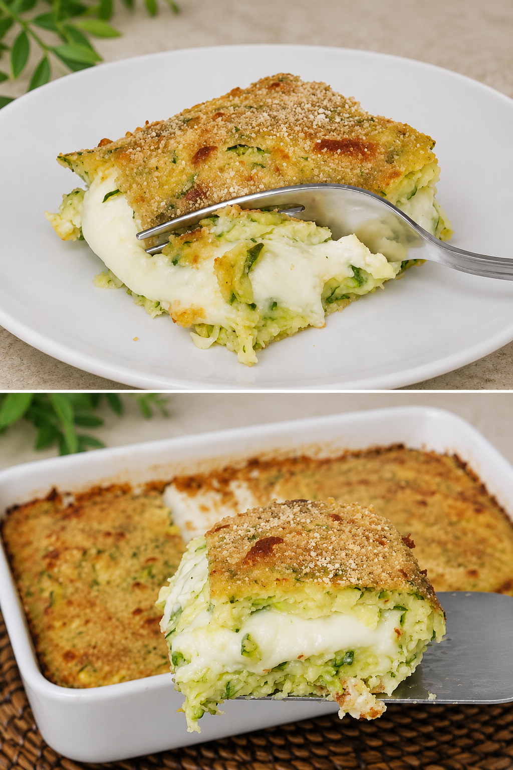 Sformato di zucchine e mozzarella