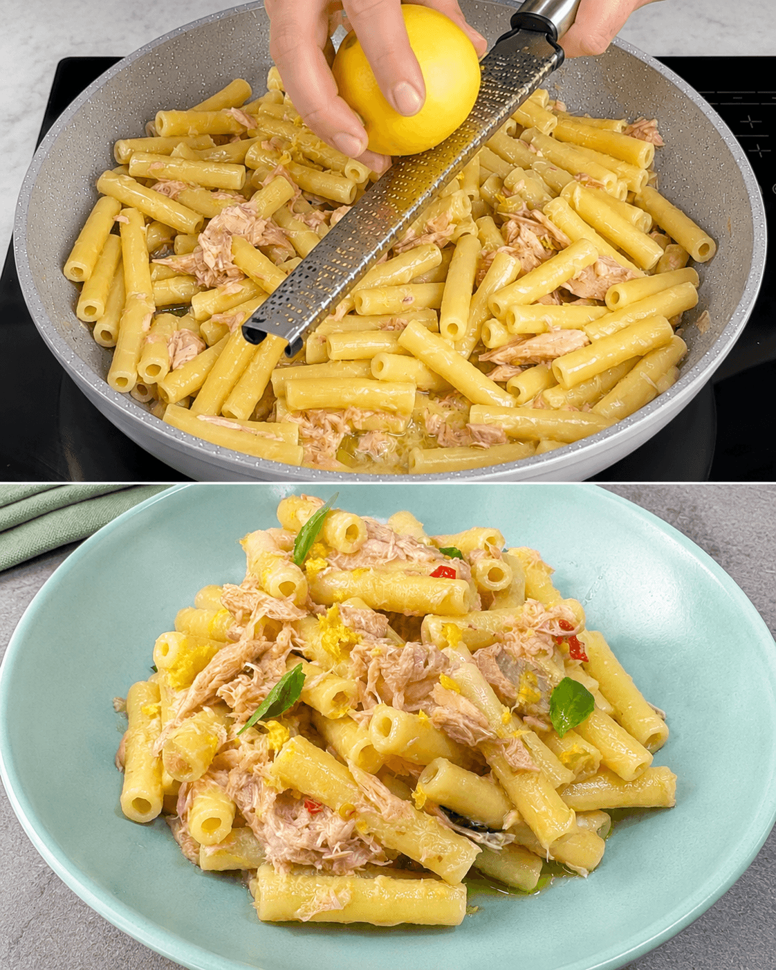 Pasta tonno e limone