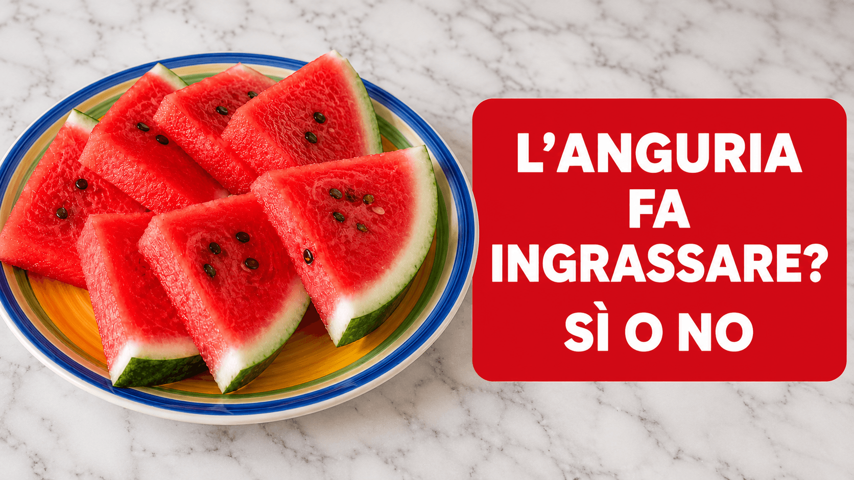 L'anguria fa ingrassare?