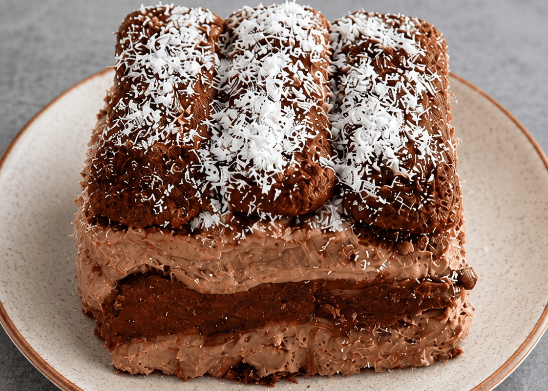 Torta gelato pavesini e crema al cioccolato