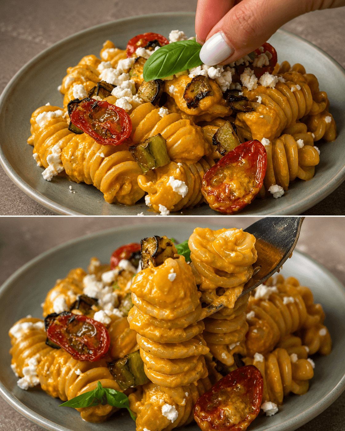 Pasta melanzane e pomodorini