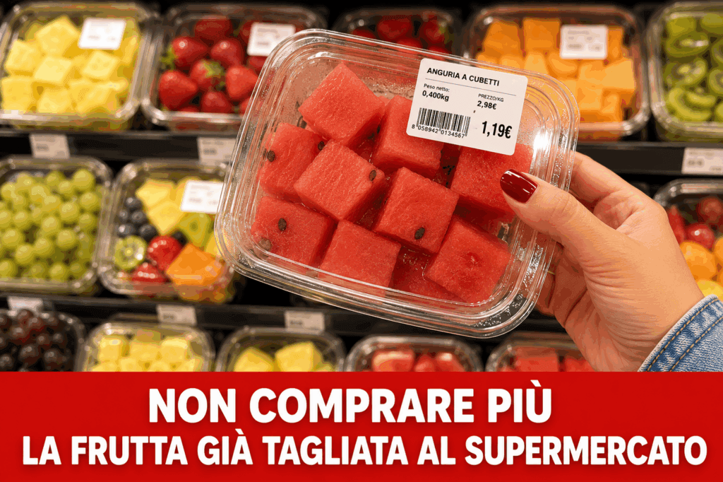 La prossima volta che prendi l’anguria o la frutta già tagliata, attenzione: ci sono 6 motivi per cui spesso conviene sceglierla intera