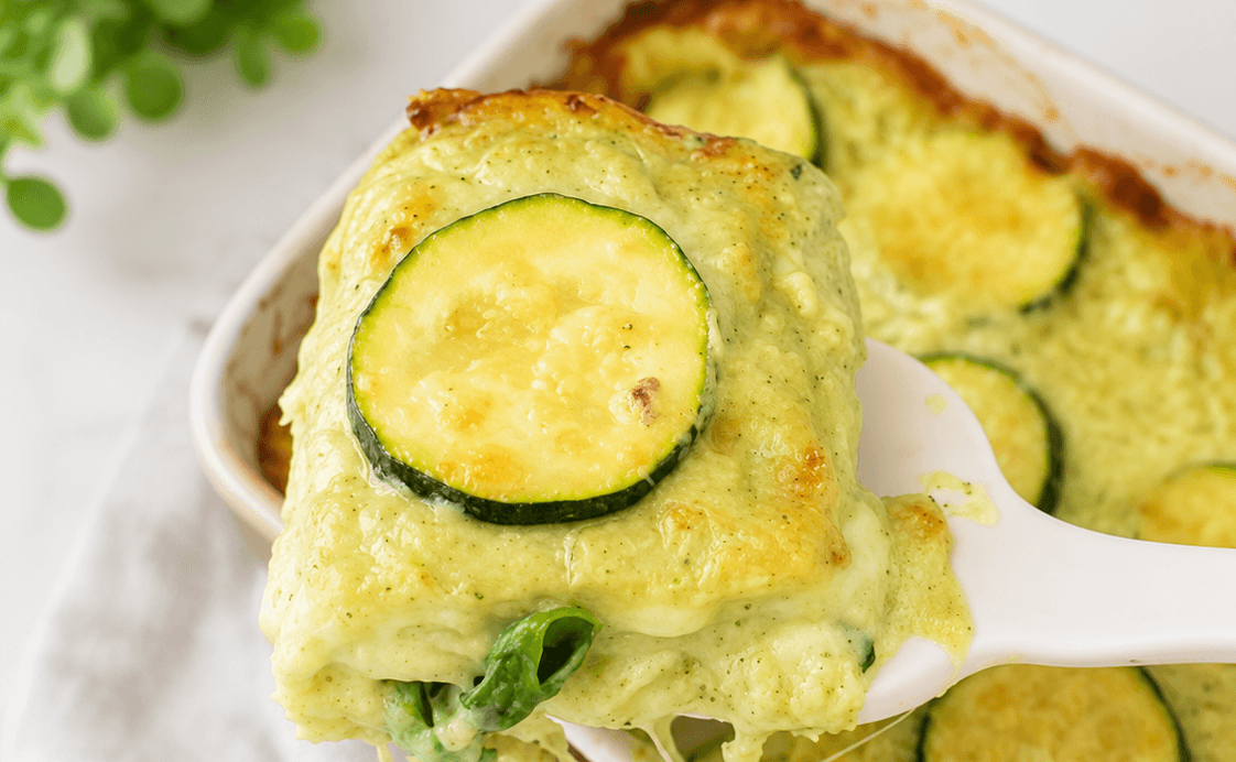 Lasagna di pane carasau e zucchine