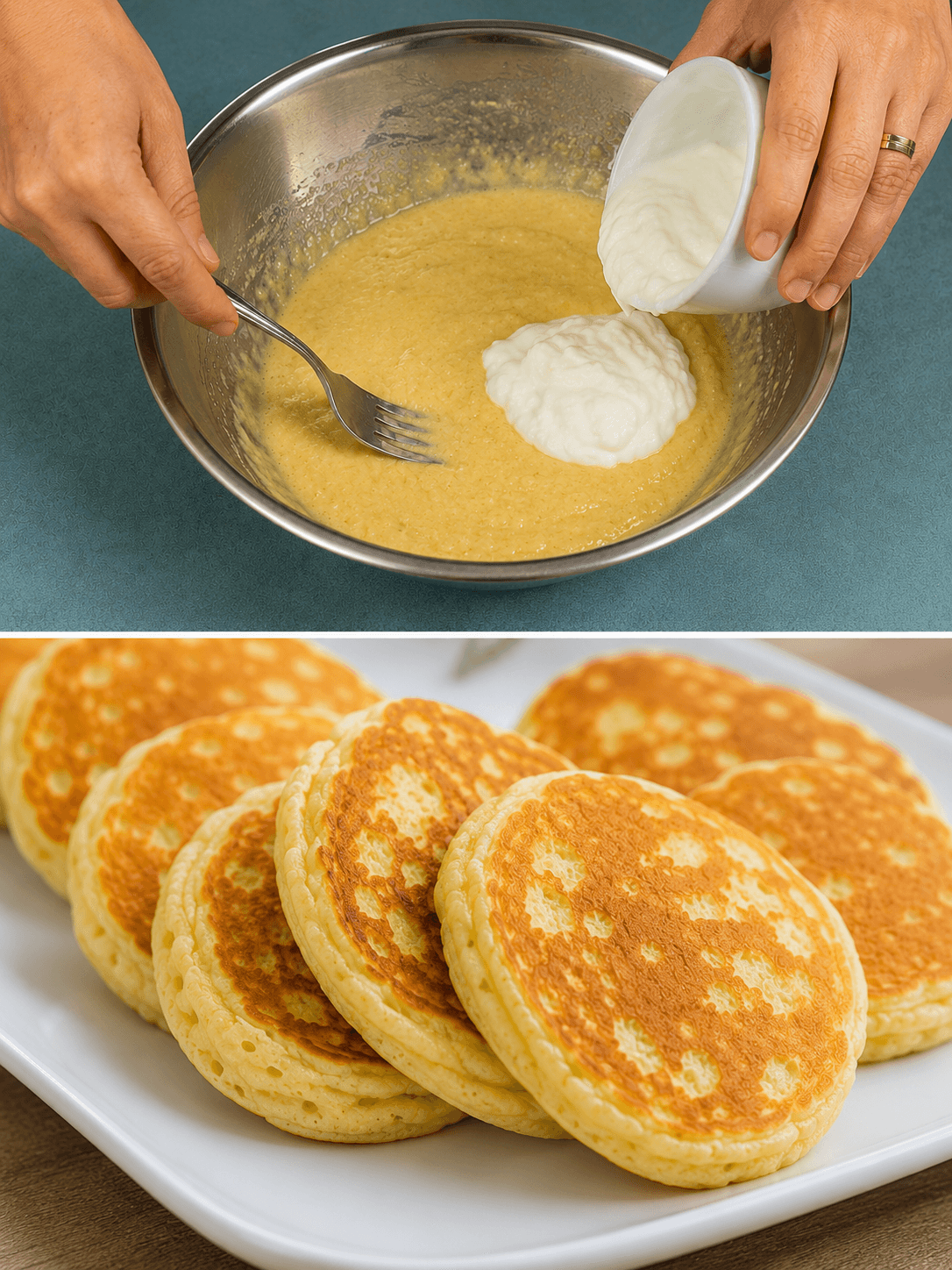 Pancake banana e yogurt