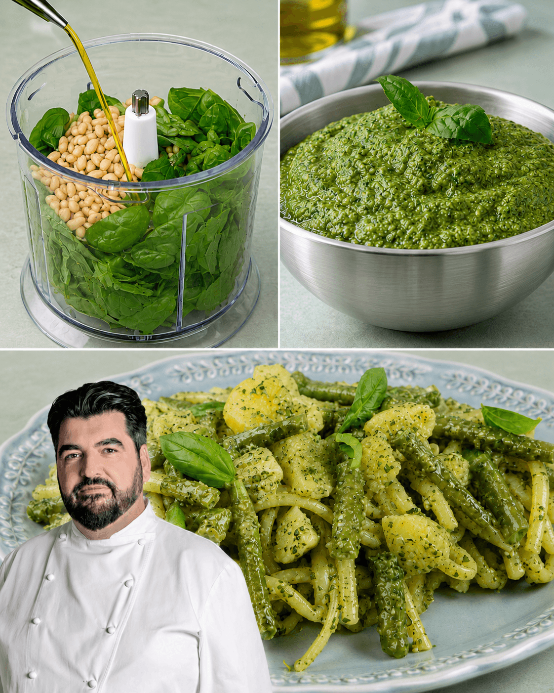 Linguine al pesto