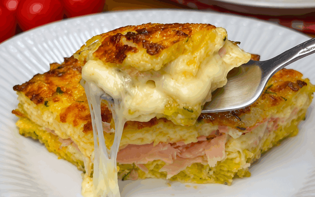 Patate, zucchine, uova e poco altro: ci fai una torta salata ripiena che salva pranzo e cena che fila da paura (e senza accendere i fornelli)
