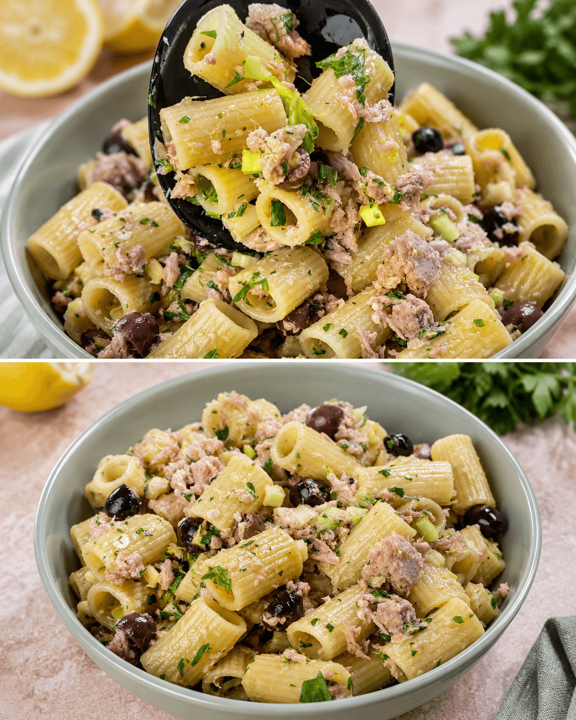Pasta tonno e limone