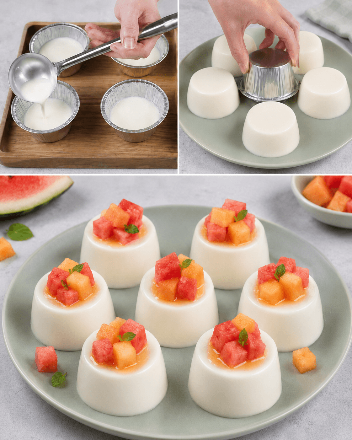 Budino allo yogurt e frutta