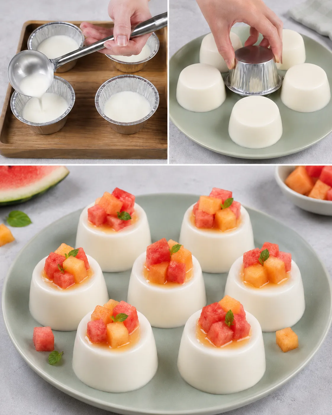 Budino allo yogurt e frutta