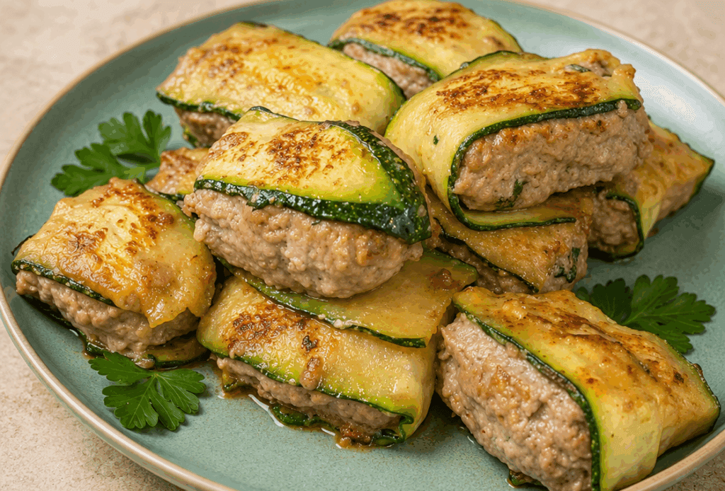 Sto facendo la dieta keto e non mi andavano le solite polpette: così ho avvolto la carne nelle zucchine e in padella sono venuti dei fagottini buonissimi