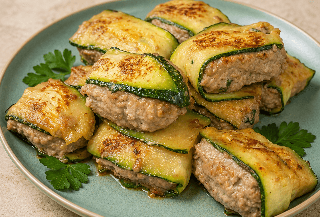 Fagottini di zucchine e carne