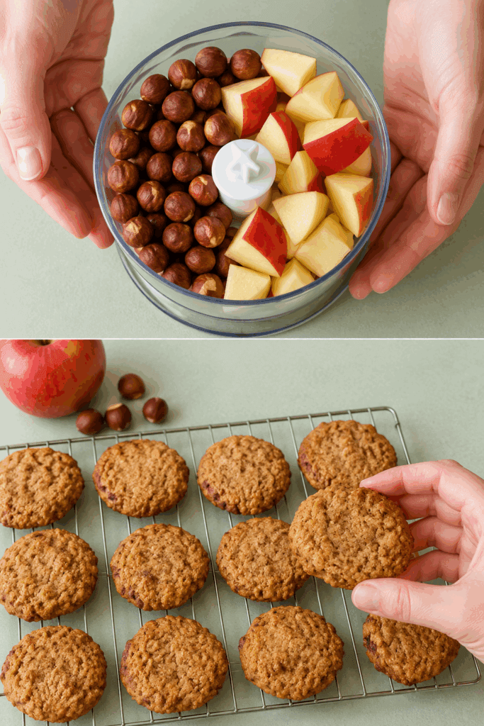 Prima mi sentivo sempre affamata, poi ho provato questi biscotti mela e nocciole: più leggeri, sani e molto sazianti, non torno più indietro