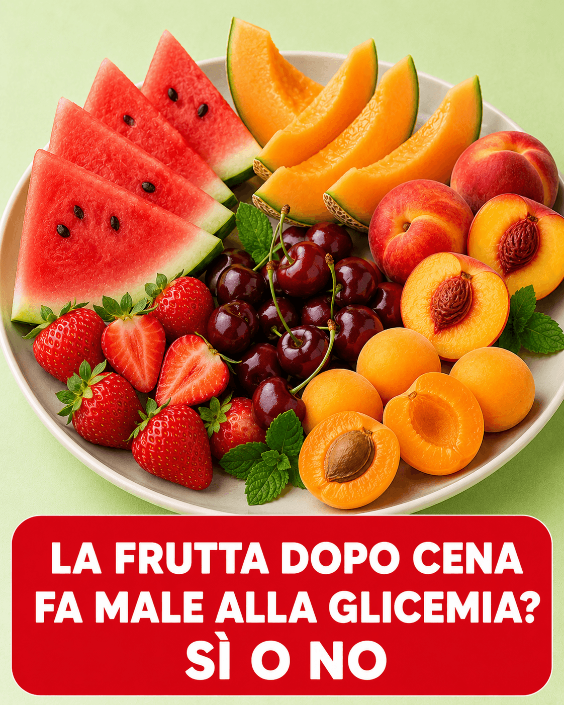 Frutta la sera e glicemia