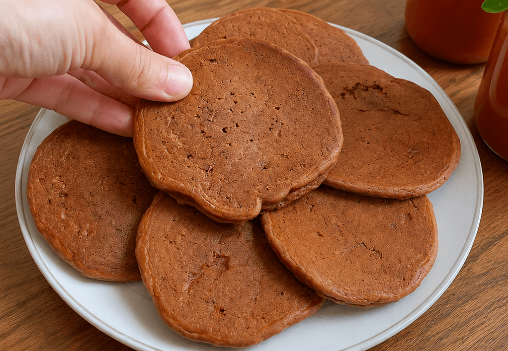 Pancake mandorle e cacao