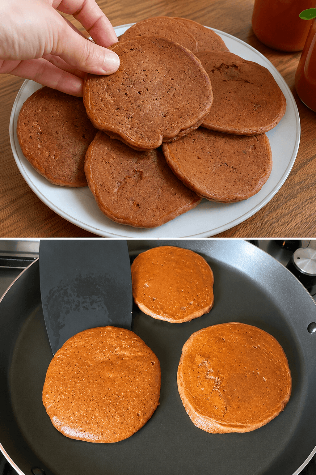 Pancake mandorle e cacao