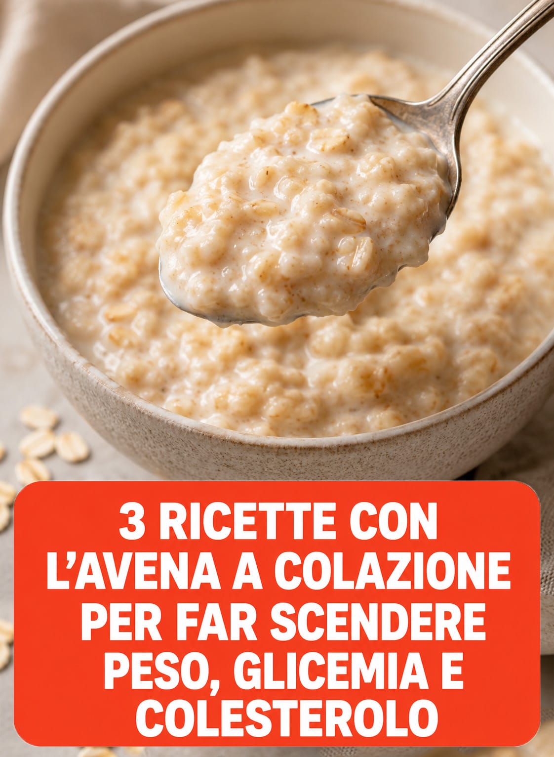 3 RICETTE CON L'AVENA