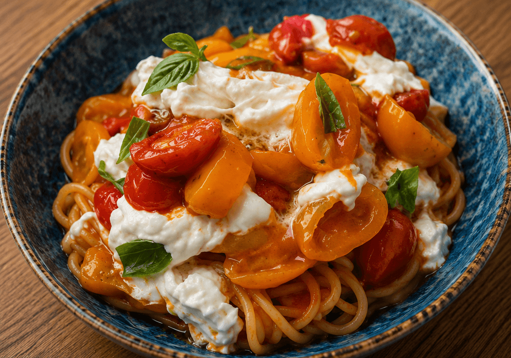 Spaghettoni ai 3 pomodori