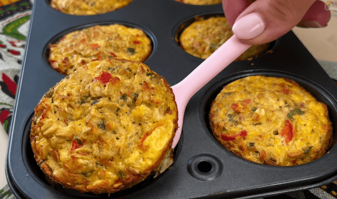 Muffin salati avena e peperone