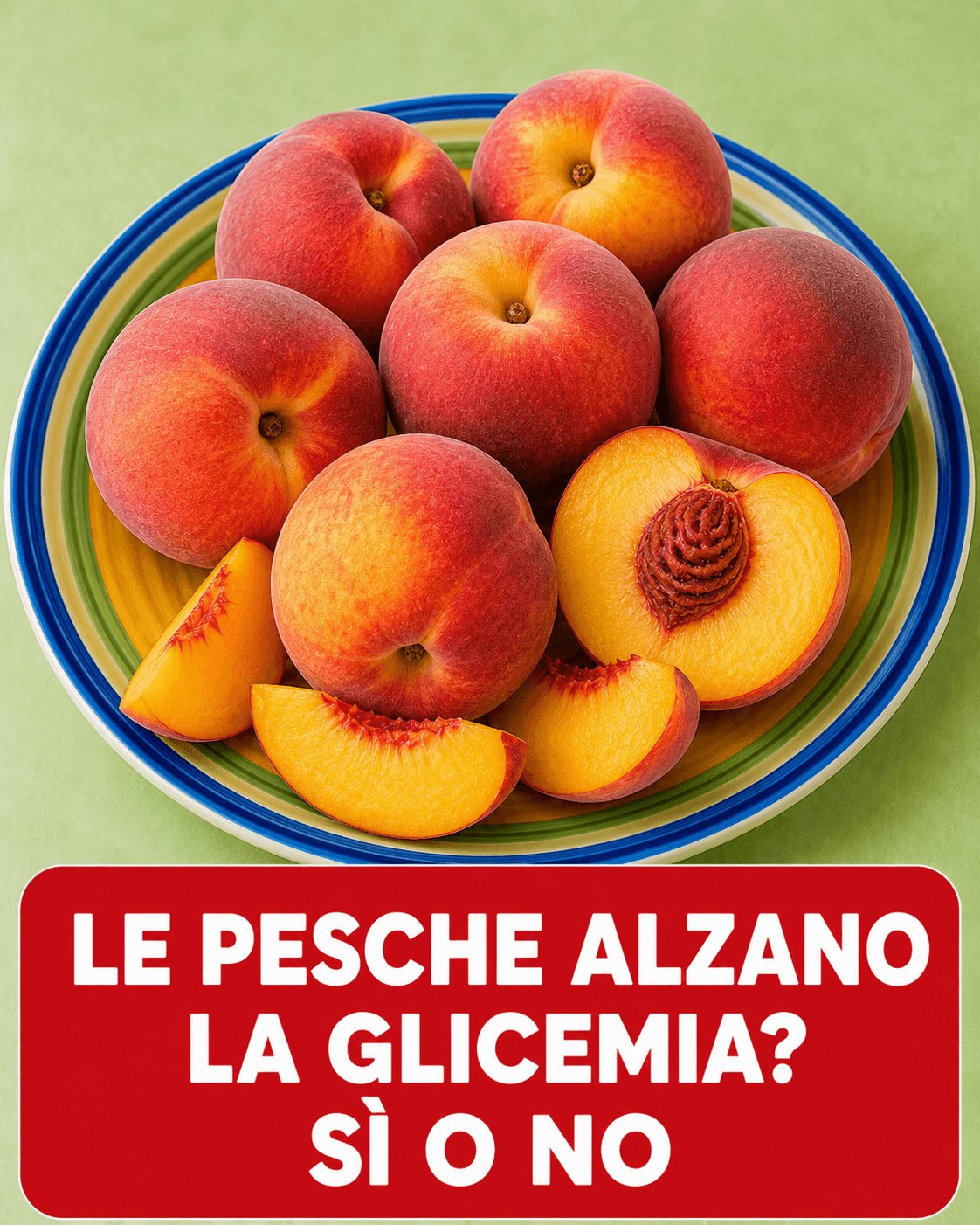 Le pesche alzano la glicemia