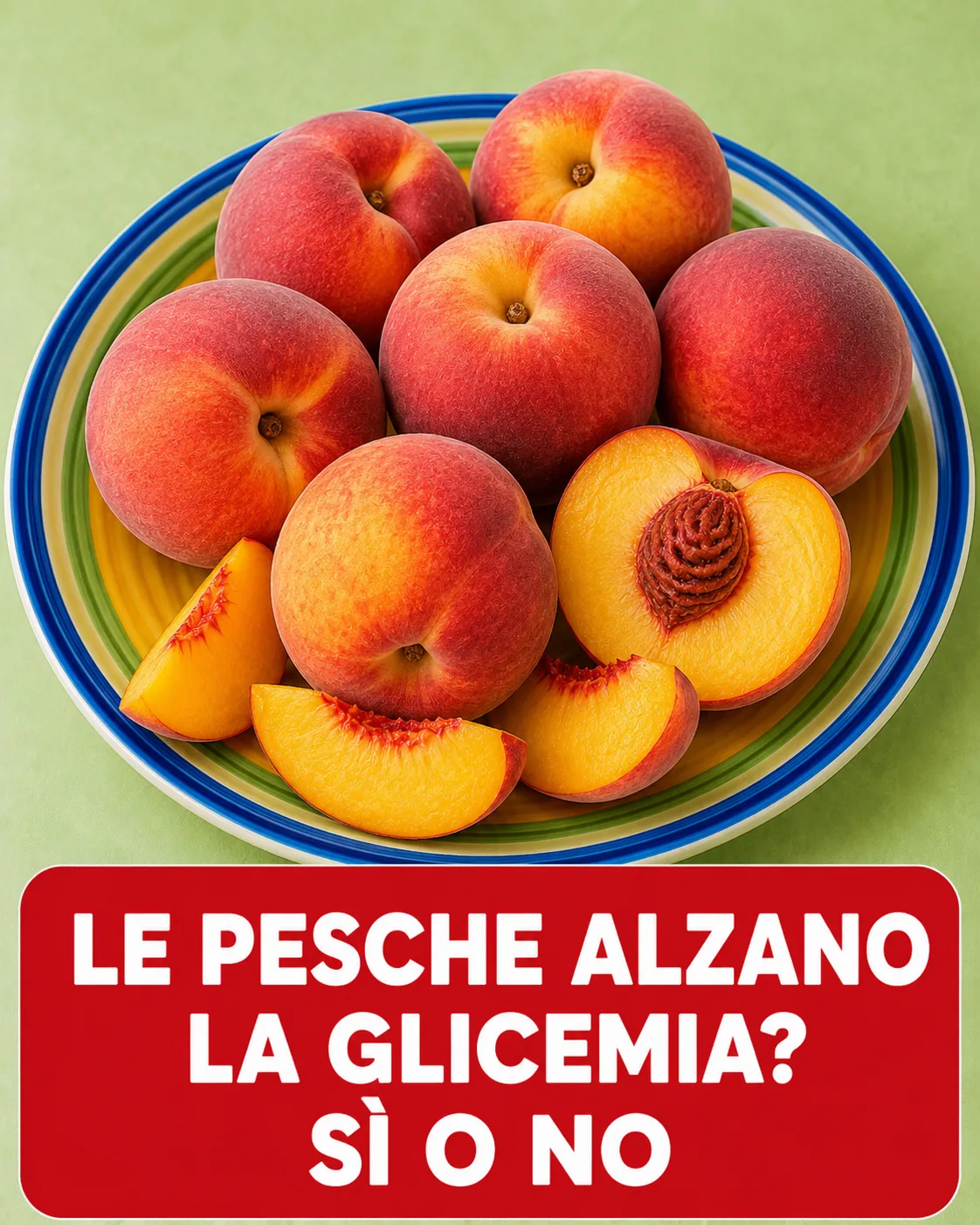 Le pesche alzano la glicemia