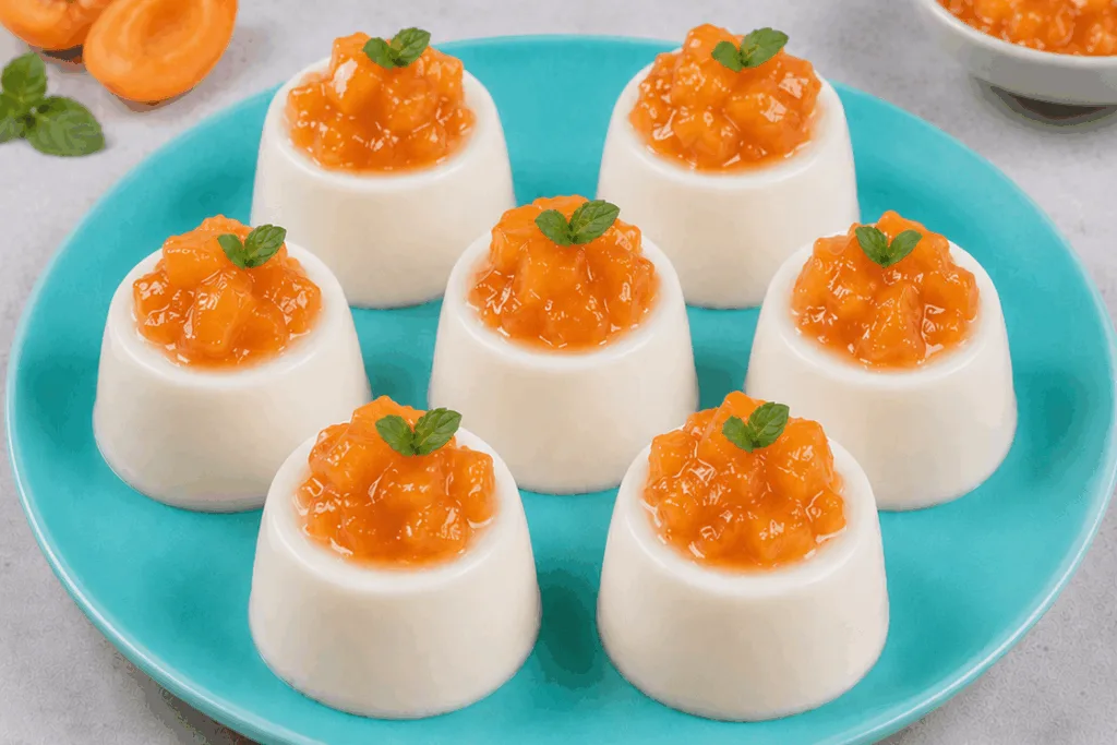 Ieri ne ho preparati tantissimi, sono uno dei pochi dolci che posso mangiare anche 3 volte al giorno: ha solo 90 kcal e con le albicocche sopra fanno un figurone