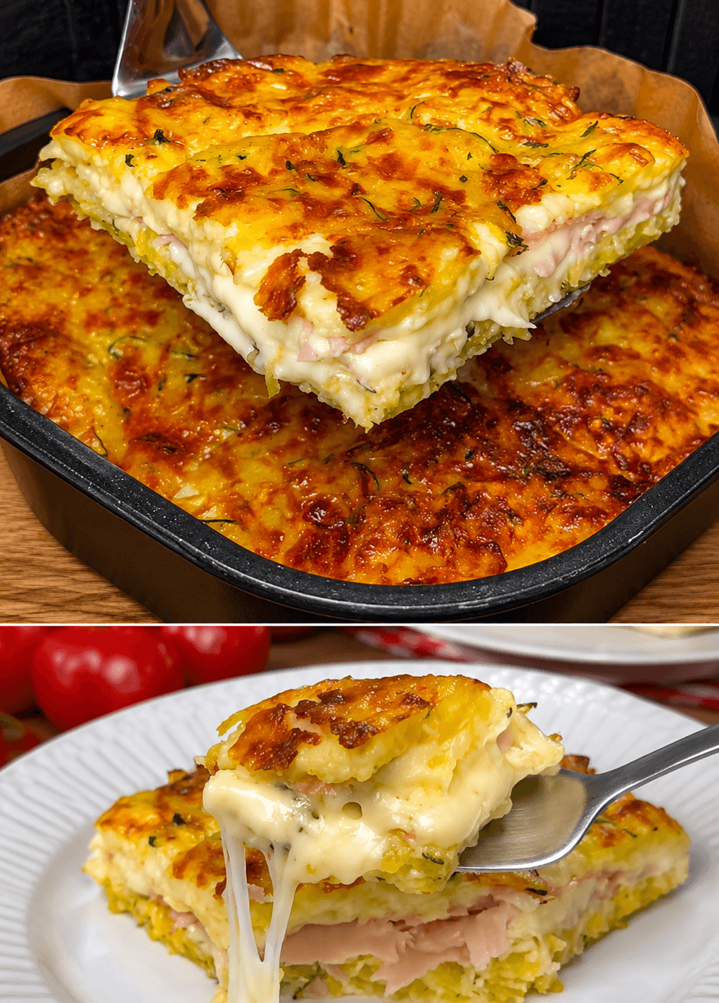 Focaccia di zucchine e patate