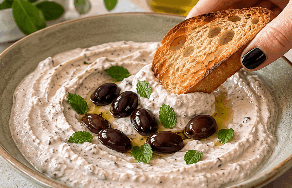 Sembra una salsa da ristorante greco, invece la fai in casa: questa crema di feta si fa al volo ed è perfetta con cracker, pane caldo e verdure crude