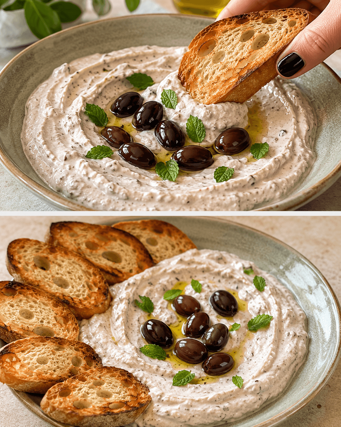 Crema feta e olive